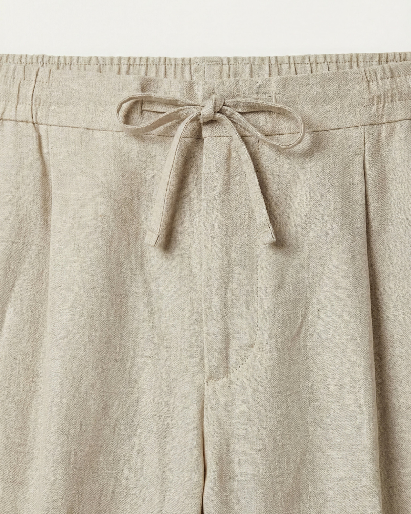 SILANA LINEN TROUSERS - SAND