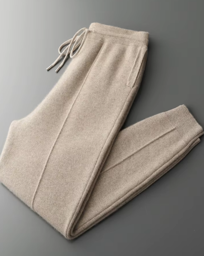 CASHMERE STRAIGHT TROUSERS