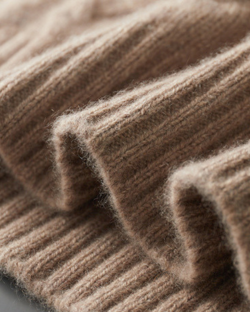 CASHMERE CABLE HALF ZIP