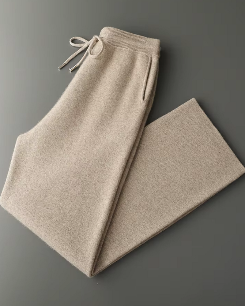 CASHMERE RELAXED STRAIGHT TROUSERS