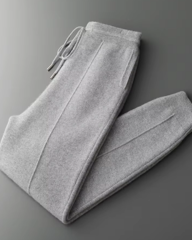CASHMERE STRAIGHT TROUSERS