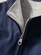 Navy Blue Technical Windbreaker Jacket