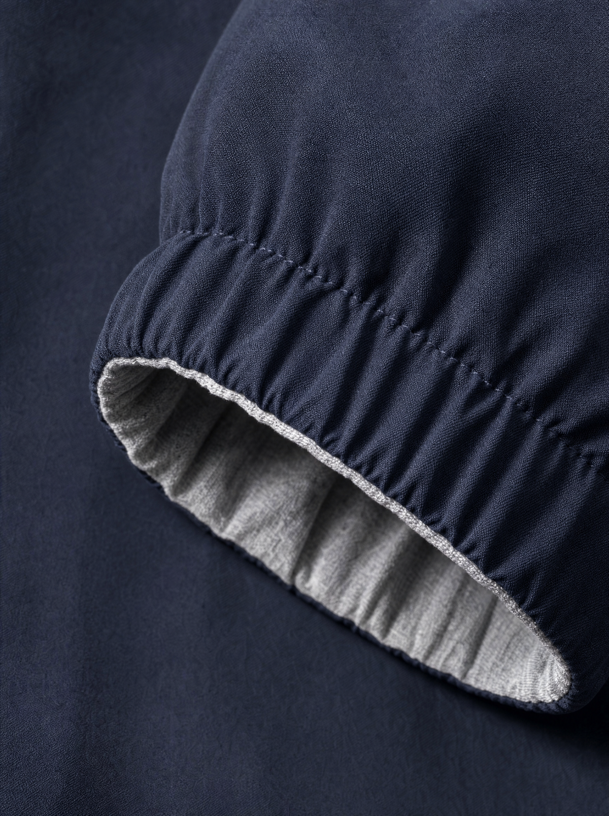 Navy Blue Technical Windbreaker Jacket