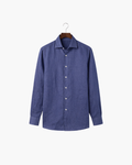 CAPRI LINEN SHIRT - NAVY BLUE