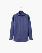 CAPRI LINEN SHIRT - NAVY BLUE