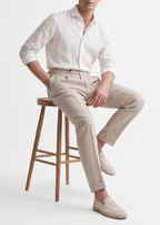 Tuscany Pleated Coastal Trousers - Ivory