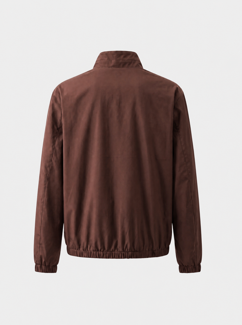Brick Red Technical Windbreaker Jacket