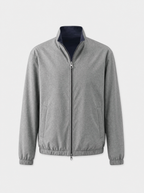 Navy Blue Technical Windbreaker Jacket