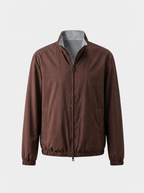 Brick Red Technical Windbreaker Jacket
