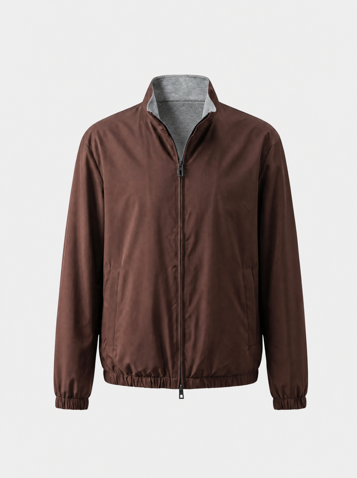 Brick Red Technical Windbreaker Jacket