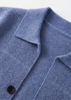 Pure Extra-Fine Merino Wool Button Overshirt